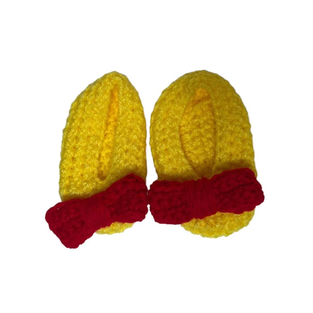 Handmade Baby Girl Crochet Snow White Halloween Costume Princess Dress Bow Shoes
